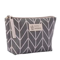 Jocund Household Storage Bag Cotton Linen Large Capacity Cosmetic Bag Printed Zipper Portable Purse