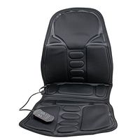 Scenstar Massaging Cushion with Heat Back Massage Chair Heat Seat Cushion Neck Pain Lumbar Support Pads Car(Black)
