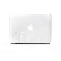 (2X) StickAny Laptop Series Elephant Tribal Sticker for MacBook Pro, Chromebook, Surface Pro, and More (White)