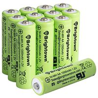 NiMH Rechargeable AA Battery Pack of 12, High Capacity 1000mAh 1.2v Pre-Charged Double A Battery for Solar Lights, Battery String Lights, TV Remotes, Wireless Mouses, Radio, Flashlight