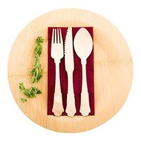 Wood Spoon, Wooden Spoon - Baroque Style - 7.9" - Birch - Strong and Safe - Disposable - 500ct Box - Restaurantware