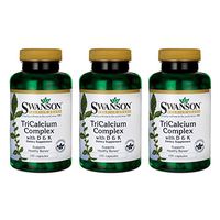 Swanson Tricalcium Complex with Vitamins D & K 100 Capsules (3 Pack)