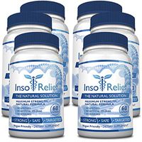 InsoRelief - The #1 Choice for Combating Insomnia - 100% Natural and Non-Habit Forming - with Valerian, Hops, Melatonin, L-ornithine - Improves Sleep Quality - 100% Money Back - 6 Bottles Supply
