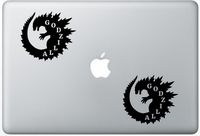 Godzilla ArcDecals78601945 Set Of Two (2x) , Decal , Sticker , Laptop , Ipad , Car , Truck