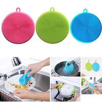 Lacegre Silicone Dish Bow Washing Pads Home Kitchen Cleaning Tool Sponges