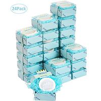 AIXIANG 24 Pack Handmade Prince Blue Crown Style Soap Favors for Baby Shower Favors Baby Birthday Decorations for Boy