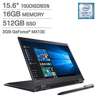 2019 Premium Lenovo Flex 5 15.6" 2-in-1 Touchscreen Laptop, i7-8550U, 16GB RAM, 512GB SSD, GeForce MX130, Active Stylus