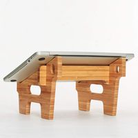 Laptop Stands for Desk, MTWhirldy Portable Foldable Holder for PC and MacBook Mounts for 11-15" Notebooks - Natural Bamboo