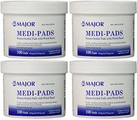 Medi-Pads With Witch Hazel Hemorrhoidal 100 Ct Jar(4 Pack)