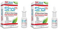 Sinol Headache Relief Spray, Migraine Cluster Tension 15 ml (Pack of 2)