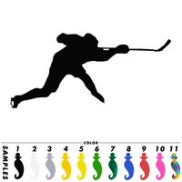 Pokewin 2pcs The Stylish Hockey Fashion Car Motorcycle Window Wall Stickers Home Glass Door Laptop Truck Vinyl Decal