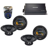 Compatible with Kia Optima 2001-2010 Factory Speaker Replacement Harmony (2) R65 & CXA300.4 Amp (Renewed)