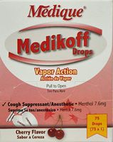 1515877 PT# 050-22 Medikoff Drop Cough Oral Unflavored Clear 75/Pk Made by Medique Pharmaceuticals