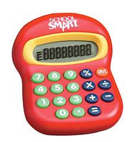School Smart 8-Digit Large Beginner Calculator, Basic Math, 3-1/2 in W X 4-1/2 in H