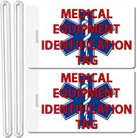 2x Medical Equipment Identification Luggage Tags TSA Carry-On CPAP BiPAP Sleep APNEA POC