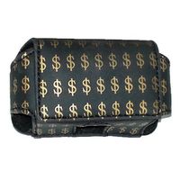 Insulin Pump Carrying Case/Pouch with Belt Clip/Belt Loops with Unique Designs (Small-A660: L3.65" X W2.25" X D1.0")) (Dollar Signs)