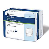 MCK12163100 - Covidien Adult Absorbent Underwear Surecare Pull On Large Disposable Heavy Absorbency