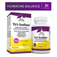 Terry Naturally Tri-Iodine 25 mg - 25000 mcg Iodine, 30 Vegan Capsules - Supports Hormone Balance, Promotes Breast & Prostate Health - Non-GMO, Gluten-Free, Kosher - 30 Servings