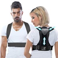 Posture Corrector for Women and Men, Adjustable Back Brace for Back Support and Neck Shoulder Brace Belt, Pain Relief and Improve Posture Back Straightener L(2020 Upgrade)