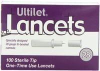 Ultilet Classic Lancets 28 Gauge Box of 100