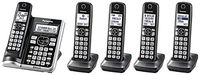 Panasonic KX-TG785SK Link2Cell BluetoothCordless Phone with Voice Assist and Answering Machine - 5 Handsets (Renewed)