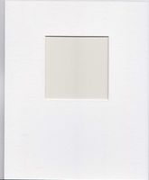 Pack of 5 11x14 White Bottom Heavy Picture Mats with Square Openings for 6x6 Pictures