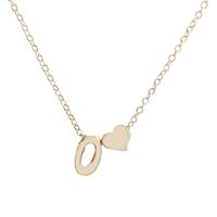 FACAIAFALO Gold Love Heart Initial Necklace Personalized Dainty Letter Necklace Name Jewelry for Women