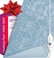 XXL Heating Pad - Electric Heating Pad for Moist and Dry Heat Therapy - Fast Neck/Shoulder/Back Pain Relief at Home (18" x 26"), GENIANI (Wisdom Gray)