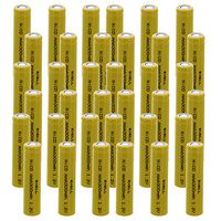 36-PACK Exell AAA 1.2V 300mAh NiCD Flat Top Rechargeable Battery for meters, radios, hybrid automobiles, high power static applications (Telecoms, UPS and Smart grid), radio controlled devices