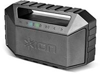 ION Audio Plunge | Waterproof Stereo Boombox with Bluetooth, Built-in Microphone & Rechargeable Battery (20W)