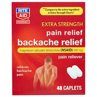 Rite Aid Pharmacy Backache Relief Caplets, Extra Strength - 48 Count