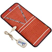 MediCrystal Far Infrared PEMF 1-30Hz Bio Magnetic Chair Mat - 40”L x 20”W - Natural Amethyst and Tourmaline - FIR Heating 86°-158°F(30°-70°C) - Negative Ion -FDA Registered Manufacturer- Hot Stone Pad