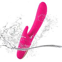 10 Modes and 30 Vibration- 100% Waterproof Massage Speed Dual Motor Vibrator USB Charge Whole Body Multifunctional Handheld Home Relieving Muscle Pain/Soreness（Pink）