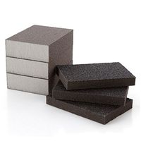 LingStar 10PCS Carborundum Fine Flexible Descaling Clean Magic Brush Sanging Sponge Maroon household Cleaning,Thin section