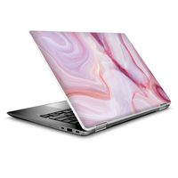 Laptop Notebook Skin Vinyl Sticker Cover Decal for 14" HP 2 in 1 Touchscreen Chromebook x360 - Pink Stone Marble Geode