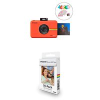 Polaroid SNAP Touch 2.0 - 13MP Portable Instant Print Digital Photo Camera, Red with Polaroid 2x3ʺ Premium Zink Zero Photo Paper 50-Pack
