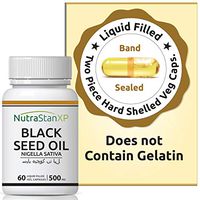 NutrastanXP Black Seed Oil, Extra Virgin Cold Pressed, 500 mg - 60 Vegetarian Capsule