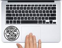 University of Gallifrey Doctor Who Printed Trackpad Clear Vinyl Decal Sticker Compatible with Apple MacBook Pro Air 11" 12" 13" 15" All Years Laptop Keyboard (New 13" MacBook Pro)