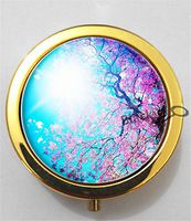 BlackKey Sunshine 3-Compartment Decorative Pocket Gift Box Case Organizer for Pill, Color 2 -1976