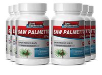 Saw Palmetto Berry Extract 320mg Dietary Supplement. Supports Prostate Health (6 Bottles)