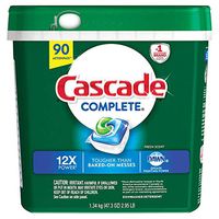 Cascade C90 ActionPacs Dishwasher Detergent (Complete 90 Count), White