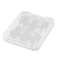 uxcell Plastic 8 Slots Micro SD TF MS SDHC Memory Card Storage Holder Box White