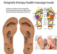 Detox Magnet Patches Body Detox Slimming Magnetic Foot Acupuncture Point Therapy Insole Cushion Massager Brioche Comfort Massage Shoe Pads Therapy L Size (40-45)