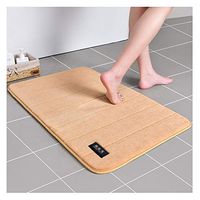 GHHZZQ Bathtub Mat Non-Slip Quick Drying Strong Absorbent Superfine Fiber Kitchen Foot Pad Bathroom Rugs, 7 Colors, 1.5 cm Thick, Multiple Sizes, Customizable (Color : A, Size : 40x60cm+50x80cm)