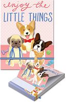 Punch Studio Molly & Rex Bungee Pop-Up Pocket Note Pad (Little Puppies)