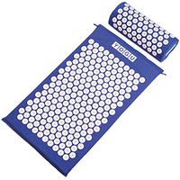 Acupressure Mat and Pillow Set for Back and Neck Pain Relief and Muscle Relaxation Relieves Stress, Back, Neck, and Sciatic Pain