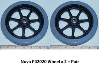 Wheels (Pair) 6" for NOVA 4208 & Old 4202/4207 Flat Radius (W/Bearings) - P42020