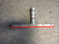 Zomax Squeegee with 12 inch Flexible Rubber Blade, Metal Handel