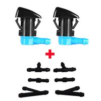 ZHParty Front Windshield Washer Hood Nozzle Sprayer kit for GM 2007-15 GMC Acadia, 2009-14 Chevrolet Traverse, 2008-14 Buick Enclave, 2008-17 Buick Enclave, 2010-16 Cadillac SRX, 2008-12 Chevrolet Mal