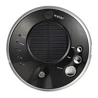 Huifen 100ML New Solar Car Purifier Ionic Vehicle or Home Aromatherapy Essential Oil Diffuser Portable Rechargeable Air Humidifier Eliminate Stink and Sterilize Electrostatic Anion Air Freshener With USB